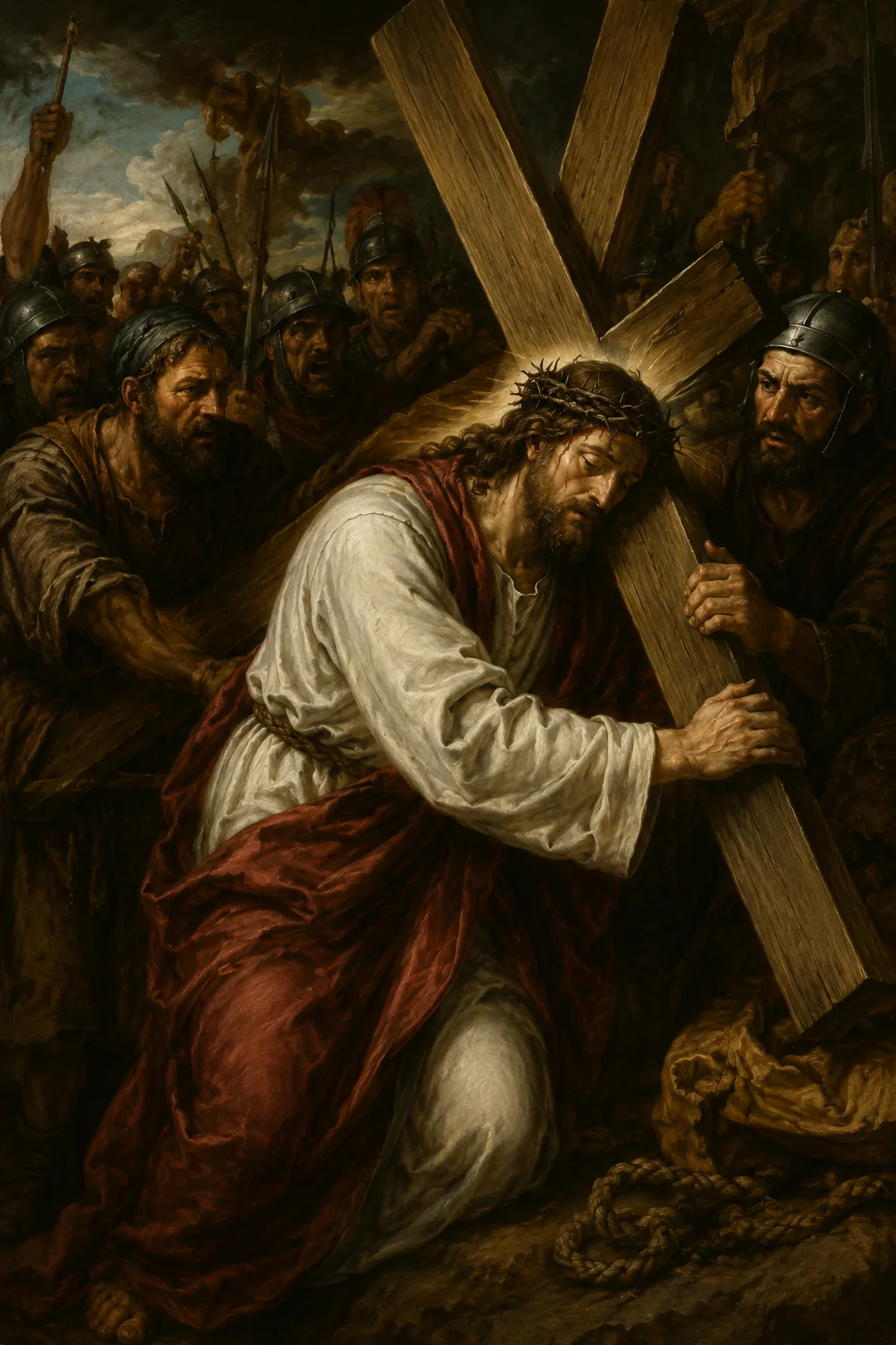 Jesus Carrega a Cruz