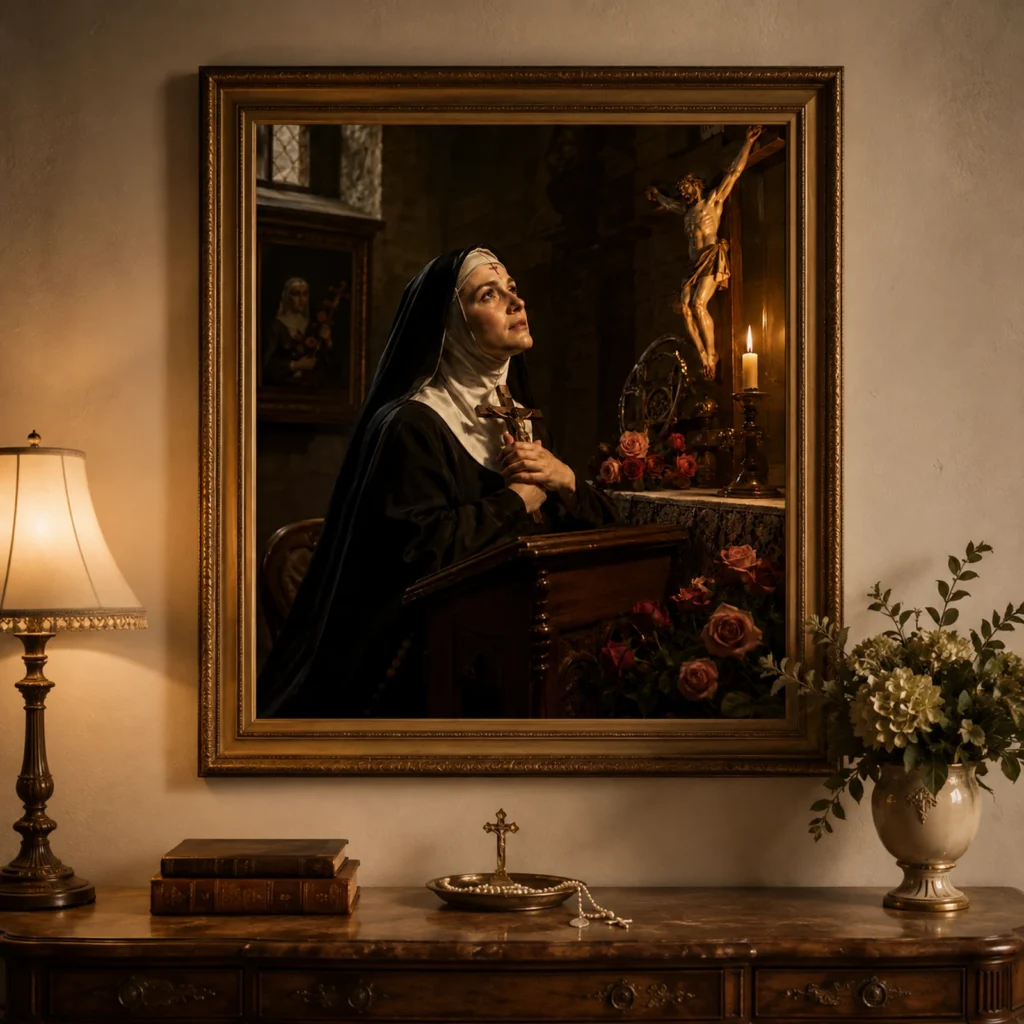 Santa Rita de Cássia — em ambiente