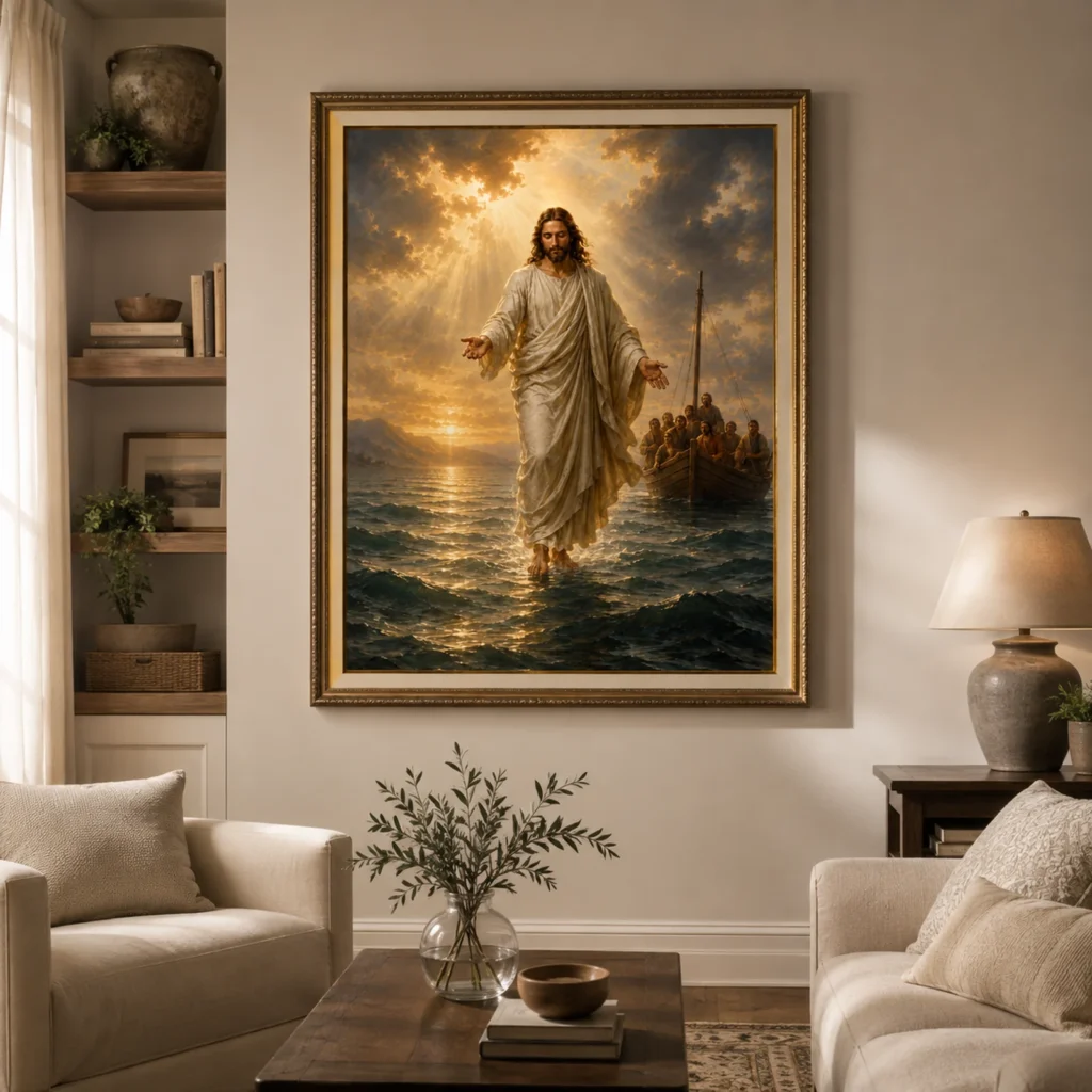 Jesus Caminha sobre as Águas — em ambiente