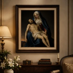 Pietà — em ambiente