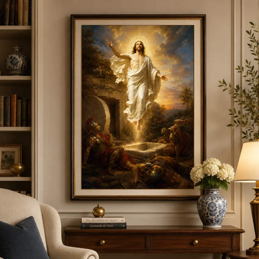 Ressurreição — Cristo Sai do Túmulo — em ambiente