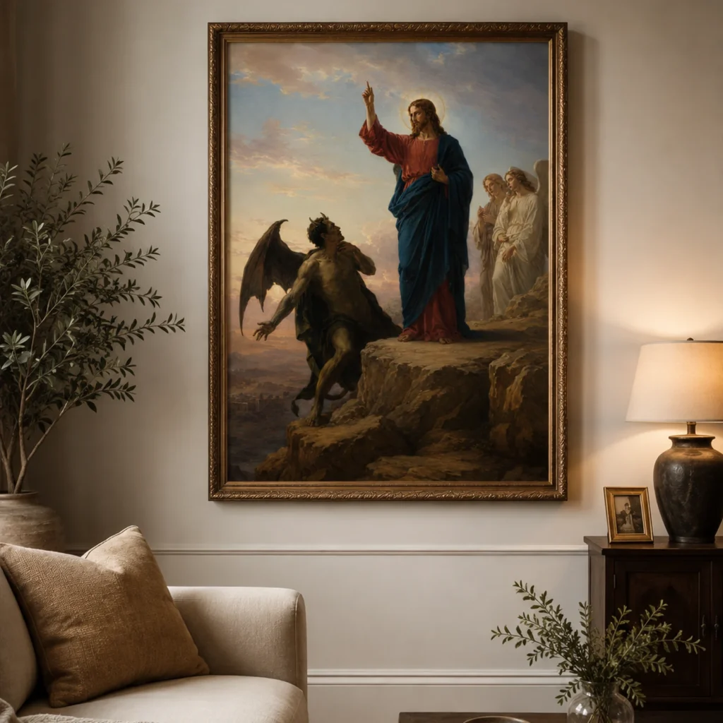 Tentação de Cristo — em ambiente