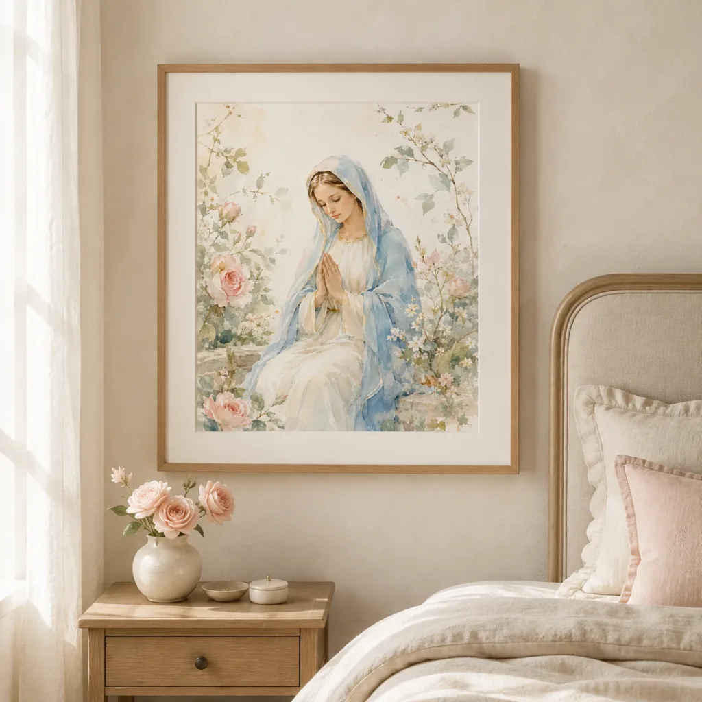 Nossa Senhora em Oração — em ambiente
