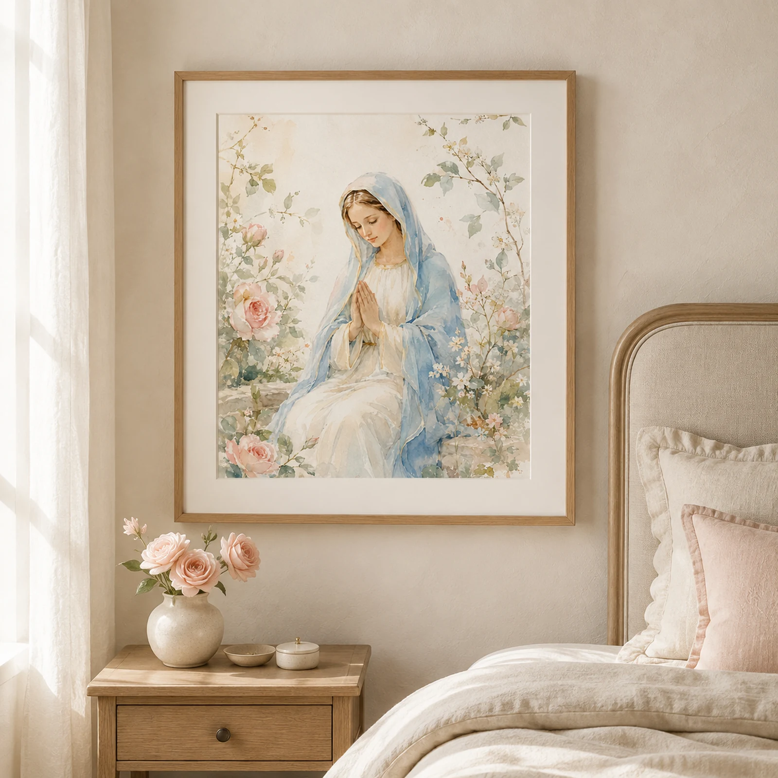 Nossa Senhora em Oração — em ambiente