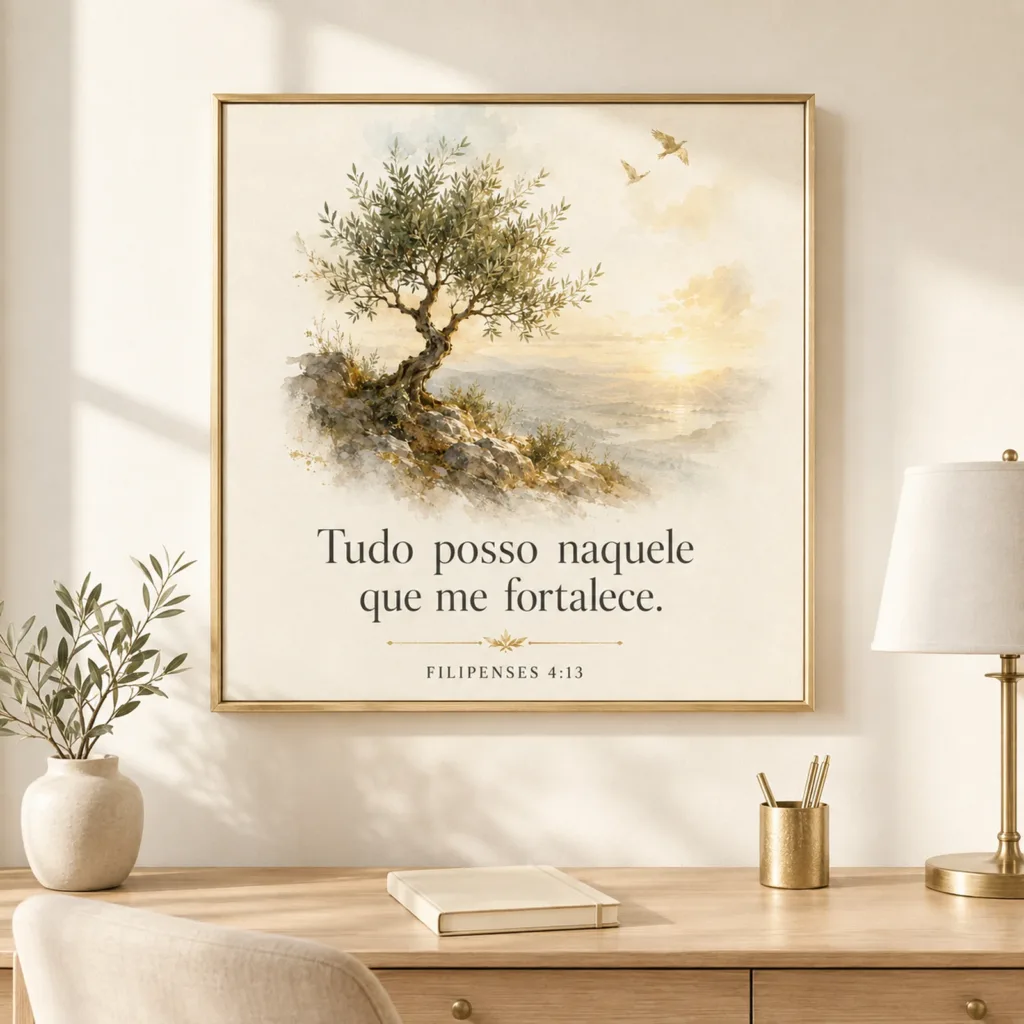 Filipenses 4:13 — Tudo Posso — em ambiente